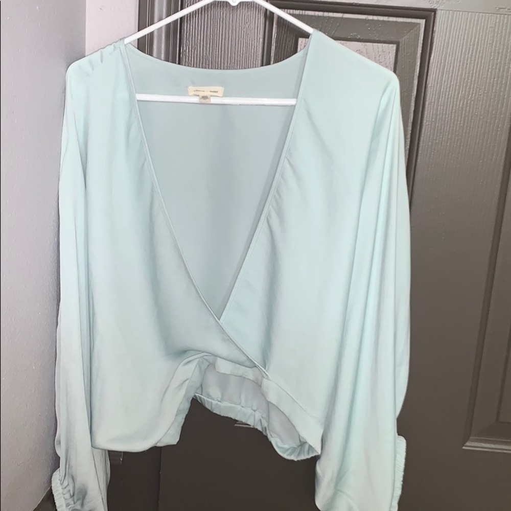 Silence + noise bell bottom light blue top!